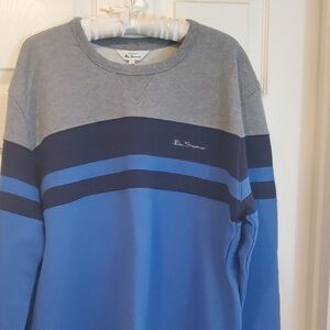 Ben Sherman Blue and Gray Sweatshirt